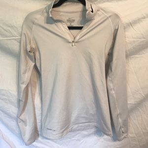 light grey/white nike therma fit running jacket